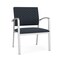 Lesro Newport Wide Guest Chair Metal Frame, Silver, RS Night Sky Upholstery NP1201 - alternate 1